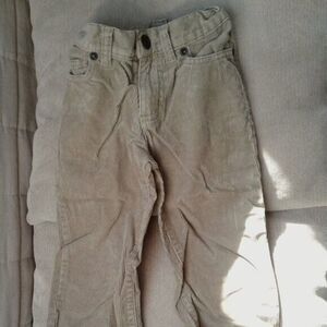 Sonoma Toddler Boys Unisex Tan Corduroy Pants Size 2T Elastic Waist Adjustable